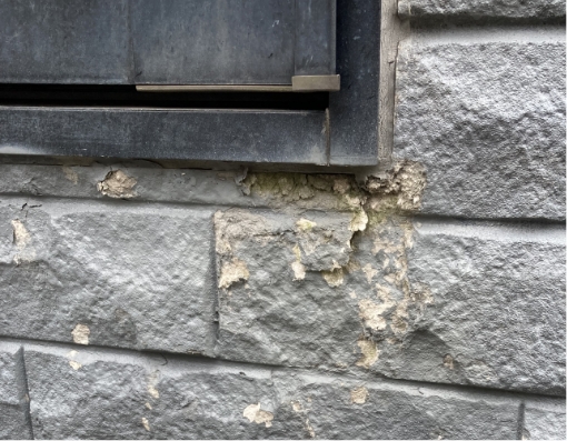 凍害による破損